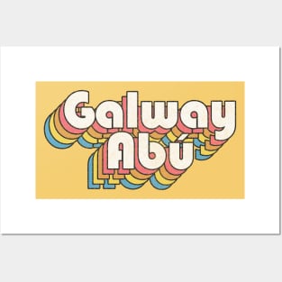 Galway Abú / Retro Faded-Look Irish Design Posters and Art